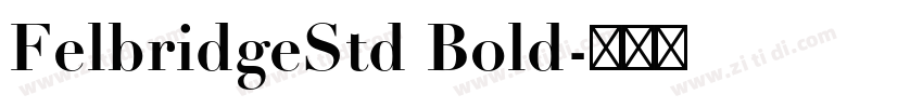 FelbridgeStd Bold字体转换 FelbridgeStd Bold字体转换